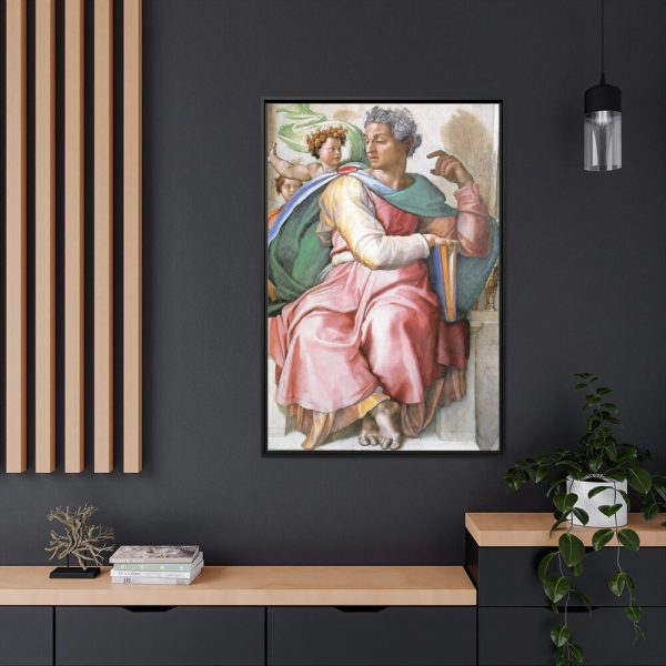 88299-339.jpg Isaiah by Michelangelo Buonarroti Framed Canvas