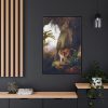 88299-344.jpg Tiger in a Cave by Jacques by Laurent Agasse Framed Canvas