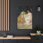 Lady and the Tiger by Frederick Stuart Church Framed Canvas - Image 5