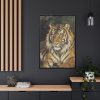 88299-359.jpg A Reclining Tiger by Géza Vastagh Framed Canvas