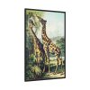 Giraffe from Johnson's Household Book of Nature by John Karst Framed Canvas