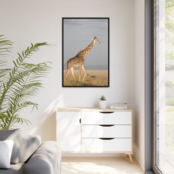 88299-383.jpg Giraffe in the Nature Framed Canvas