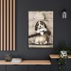 88299-39.jpg Puppy by L. Prang & Co Framed Canvas