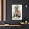 88299-394.jpg Vintage Illustration by Georges Cuvier Framed Canvas