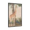 88299-395.jpg Study of the Giraffe by Nicolas Hüet Framed Canvas