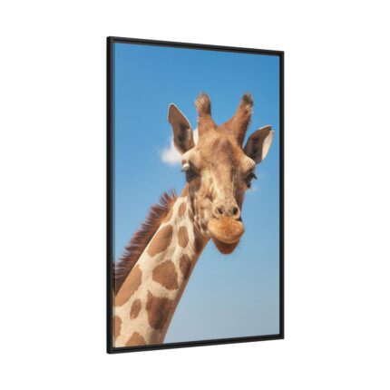 Giraffe Cameloparadalis Fauna Framed Canvas