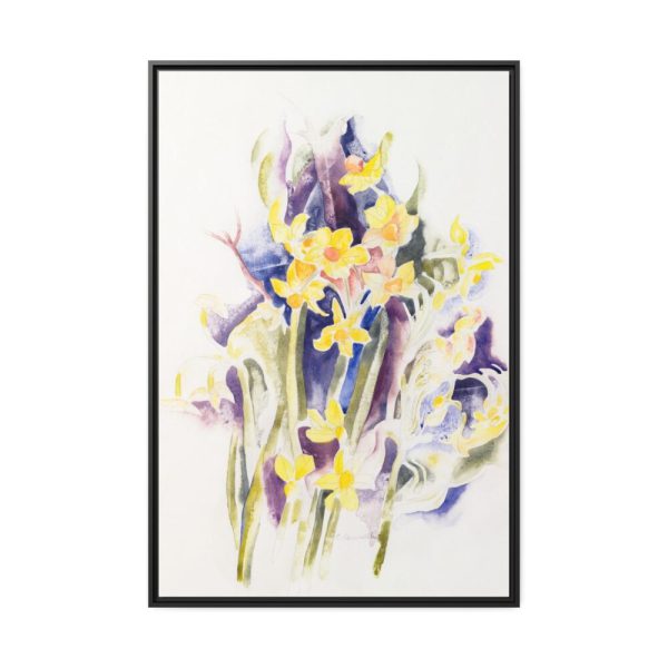 88299-6.jpg Small Daffodils by Charles Demuth Framed Canvas