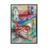 Landscape with Animals by Franz Marc Framed Canvas