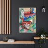 Landscape with Animals by Franz Marc Framed Canvas