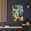 The Little Mountain Goats by Franz Marc Framed Canvas