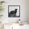 88301-3.jpg Black Labrador Dog Framed Canvas