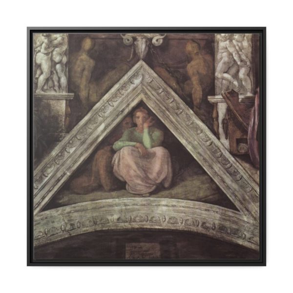 88302-101.jpg Ceiling Fresco in the Sistine Chapel by Michelangelo Buonarroti Framed Canvas