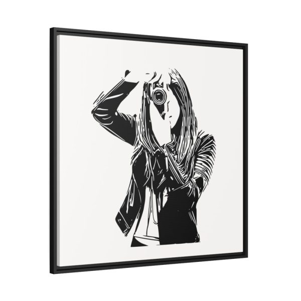 88302-110.jpg Woman Photographer Framed Canvas