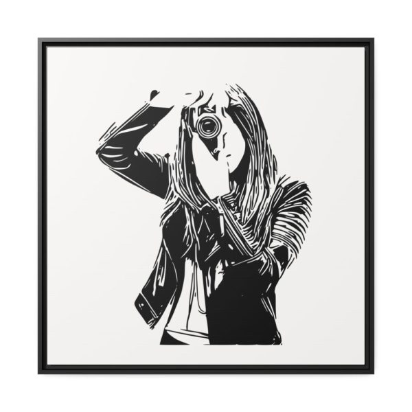 88302-111.jpg Woman Photographer Framed Canvas
