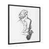 88302-120.jpg Saxophonist Framed Canvas