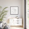 88302-128.jpg Astronaut Line Art Framed Canvas