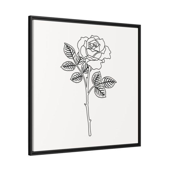 88302-135.jpg Rose Illustration Framed Canvas