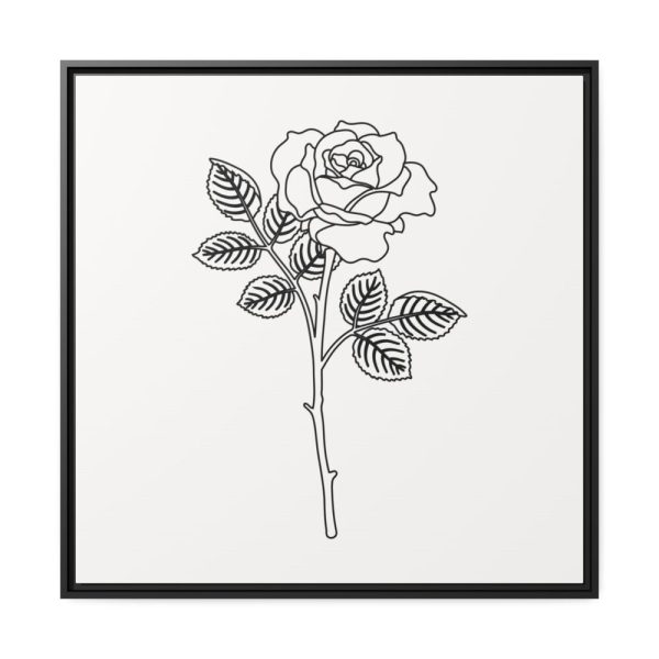 88302-136.jpg Rose Illustration Framed Canvas