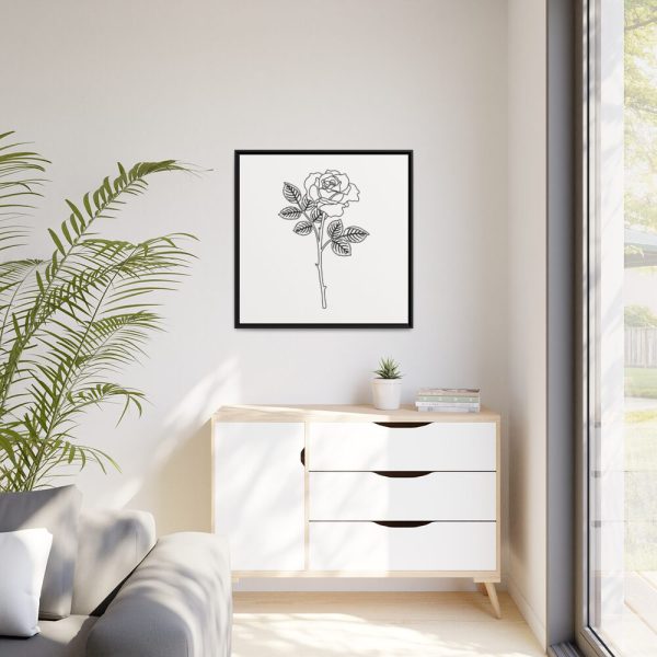 88302-138.jpg Rose Illustration Framed Canvas