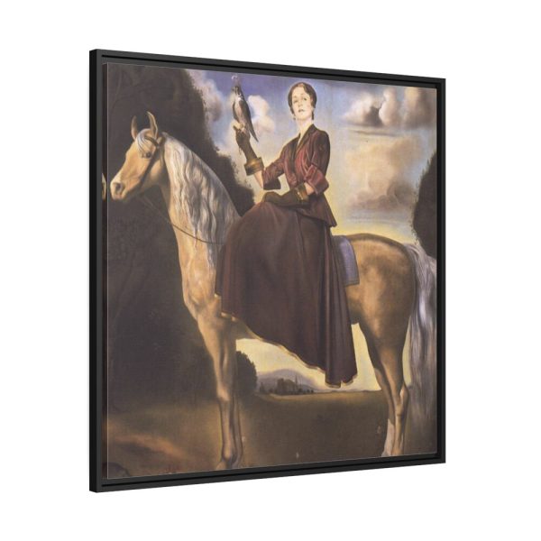 88302-150.jpg Equestrian Fantasy Portrait of Lady Dunn by Salvador Dali Framed Canvas