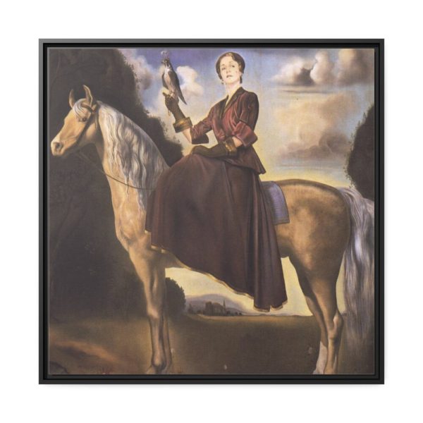 88302-151.jpg Equestrian Fantasy Portrait of Lady Dunn by Salvador Dali Framed Canvas