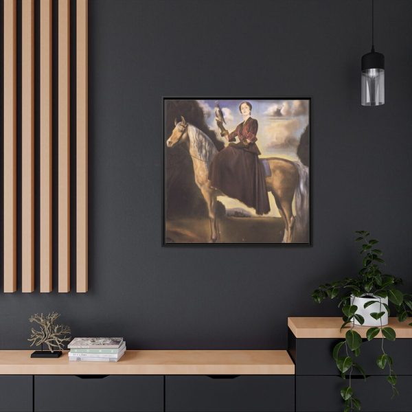 88302-154.jpg Equestrian Fantasy Portrait of Lady Dunn by Salvador Dali Framed Canvas