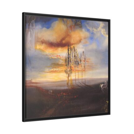 Gala's Castle at Pubol by Salvador Dali Framed Canvas