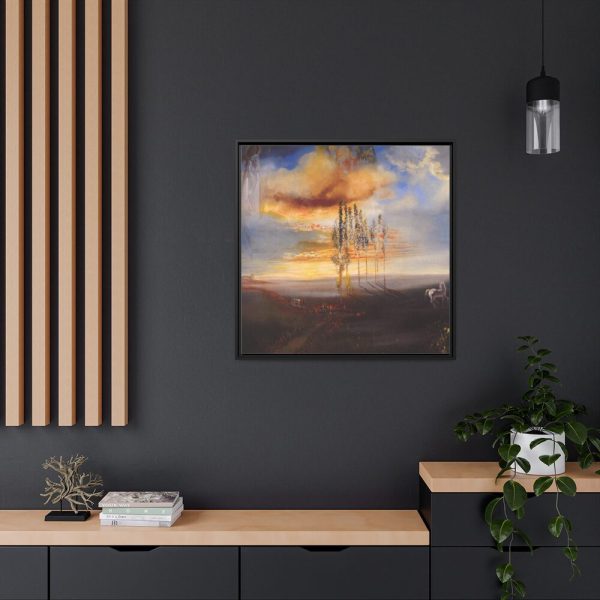 88302-159.jpg Gala's Castle at Pubol by Salvador Dali Framed Canvas