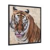 Tiger at the Wild Animal Sanctuary Framed Canvas