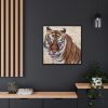Tiger at the Wild Animal Sanctuary Framed Canvas