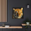 Tiger Look Framed Canvas