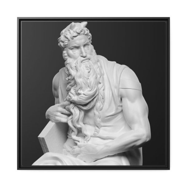 88302-176.jpg Moses by Michelangelo Buonarroti Framed Canvas