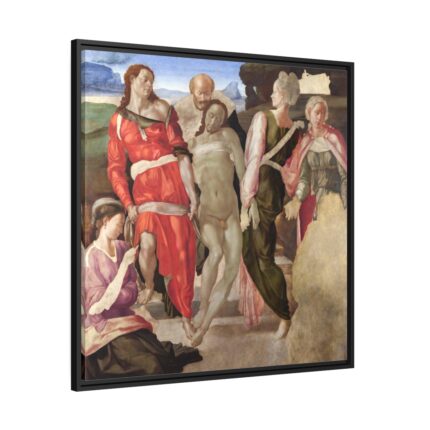 The Entombment by Michelangelo Buonarroti Framed Canvas