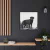 88302-199.jpg Black Labrador Dog Framed Canvas