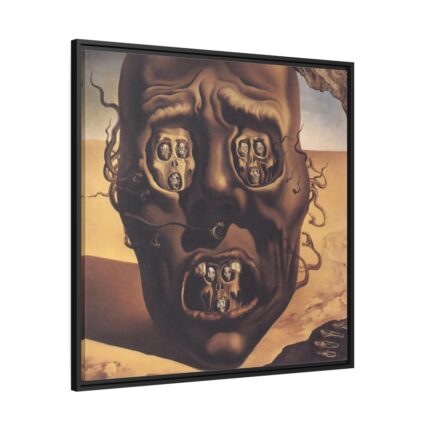 The Face of War by Salvador Dali Framed Canvas