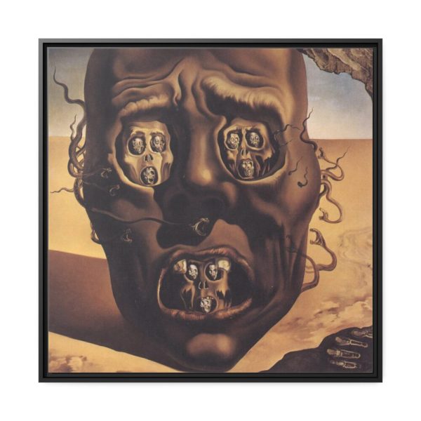 88302-21.jpg The Face of War by Salvador Dali Framed Canvas