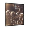 88302-25.jpg Debris of an Automobile Giving Birth to a Blind Horse Biting a Telephone Framed Canvas