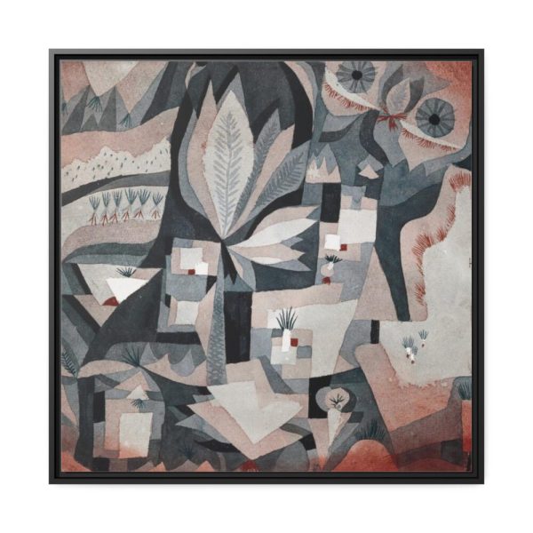 Dry Cooler Garden by Paul Klee Framed Canvas