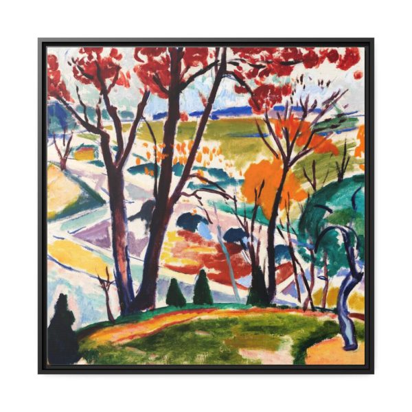 Landscape, Bridge by Henry Lyman Sayen Framed Canvas