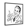 88302-55.jpg Retro Vintage Man Framed Canvas