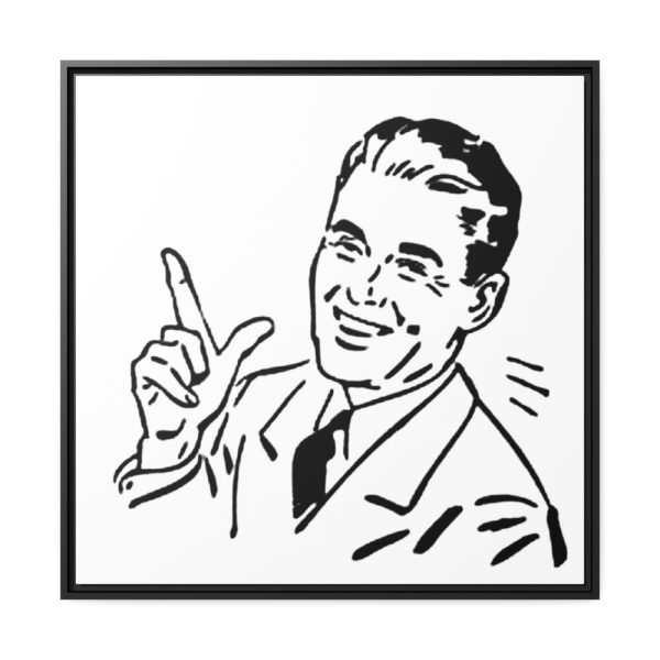 88302-56.jpg Retro Vintage Man Framed Canvas
