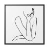 88302-61.jpg Line Art Woman Framed Canvas
