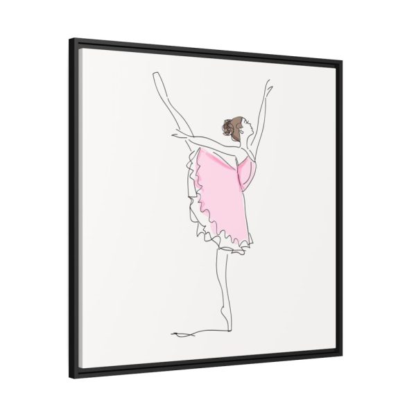 88302-65.jpg Ballerina in Pink Dress Framed Canvas