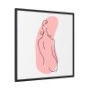 88302-70.jpg Feminine Line Art Framed Canvas