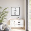 88302-78.jpg Lady Holding Brassiere Framed Canvas