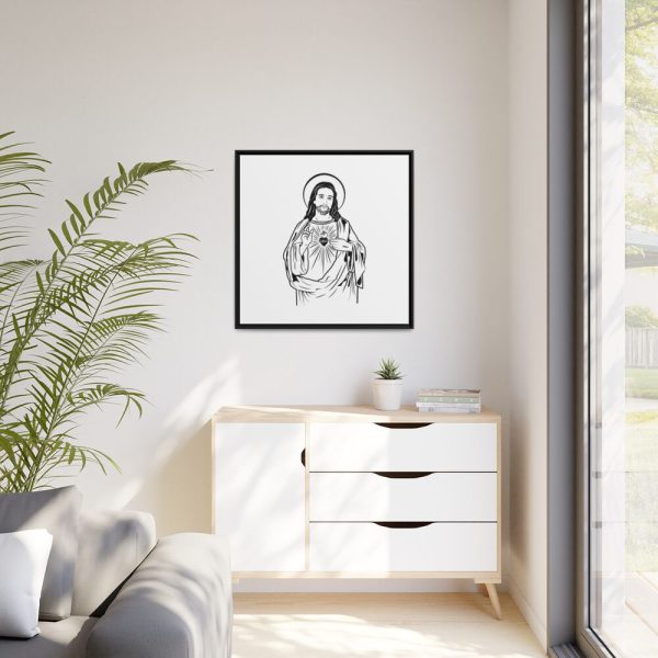 88302-83.jpg Sacred Heart Framed Canvas