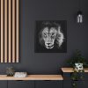 Lions in the Grass Framed Canvas