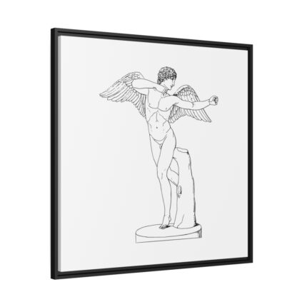 Men Angel Framed Canvas