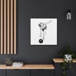 Bowling Woman Framed Canvas - Image 5