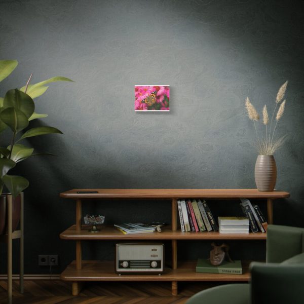 91624-44.jpg Butterfly on Pink Flower Standard Canvas